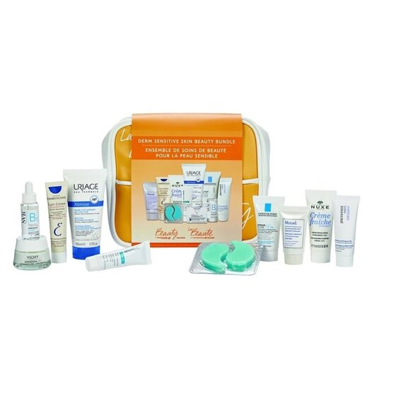 Derm Sensitive Skin Beauty Bundle (10 Piece Set) with Travel Bag - Picture 2 of 4